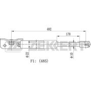 Газовый упор багажника Zekkert GF-2485/GX5802A325/5802A665/5802A666
