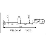 Амортизатор багажника JETT V2164497/68960-80010  LH ST215