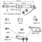 Амортизатор багажника JETT V2164260/904503VV0B  Note E12  R