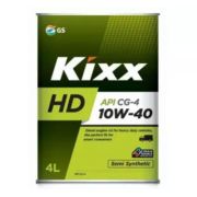 Масло моторное Kixx HD 10W40 полусинтетическое, CG-4, для дизельного двигателя, 4л, L525544TE1