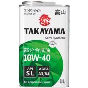 Масло моторное TAKAYAMA 10W40 SL/CF, A3/B4 полусинтетика, жестяная тара 1л