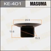 Клипса автомобильная (автокрепеж) MASUMA KE-401