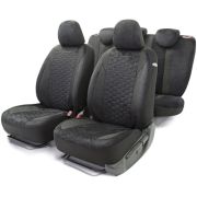 Комплект чехлов на сиденья ALCANTARA, материал алькантара ALC-1505 BK/BK
