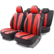Комплект чехлов на сиденья PERFORMANCE, материал полиэстер PRF-1505 BK/RD