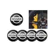 Декоративные наклейки NISSAN на колпаки (4шт)