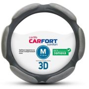 Оплетка CarFort 3D, 6 подушек, серая, М