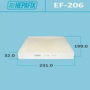 Салонный фильтр  HEPAFIX EF-206/AC-206