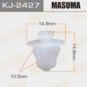 Клипса крепежная MASUMA KJ-2427