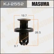 Клипса автомобильная (автокрепеж) MASUMA KJ-2552