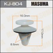 Клипса крепежная MASUMA KJ-804