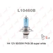 Лампа H4 LYNXauto L10460B 12V 60/55W P43T-38 SUPER WHITE