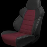 Авточехлы ДИНАС COMFORT.к/з, (черный/бордовый)