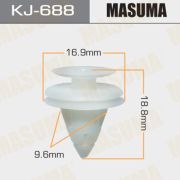 Клипса крепежная MASUMA KJ-688