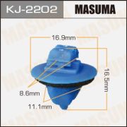 Клипса крепежная MASUMA KJ-2202