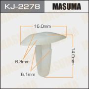 Клипса крепежная MASUMA KJ-2278