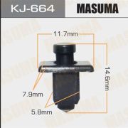 Клипса крепежная MASUMA KJ-664