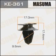 Клипса автомобильная (автокрепеж) MASUMA KE-361