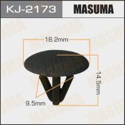 Клипса крепежная MASUMA KJ-2173
