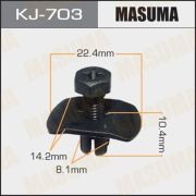 Клипса крепежная MASUMA KJ-703