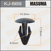 Клипса крепежная MASUMA KJ-669