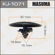 Клипса крепежная MASUMA KJ-1071