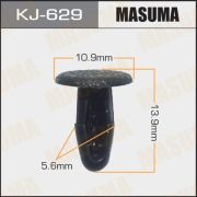 Клипса крепежная MASUMA KJ-629