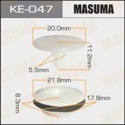 Клипса автомобильная (автокрепеж) MASUMA KE-047