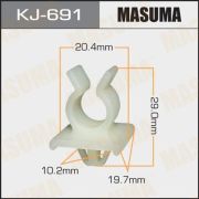 Клипса крепежная MASUMA KJ-691