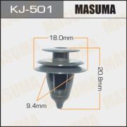 Клипса крепежная MASUMA KJ-501