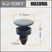 Клипса крепежная MASUMA KJ-1051