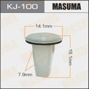 Клипса автомобильная (автокрепеж) MASUMA KJ-100