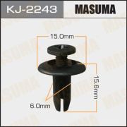 Клипса крепежная MASUMA KJ-2243