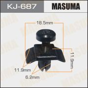 Клипса крепежная MASUMA KJ-687