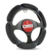 Спонжевая оплетка руля AUTOPROFI SP-5026 BK (XL)