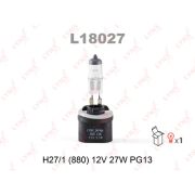 Лампа LYNXauto L18027  H27W/1 12V PG13  880