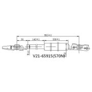 Амортизатор багажника JETT V2165915  RH  SXN10