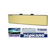 Зеркало внутрисалонное накладное сферическое Ergon (320*72мм ) золотой антиблик