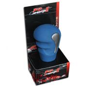 Ручка на КПП «R1» 206009 BU синий (кожа+алюминий)