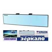 Зеркало внутрисалонное накладное панорамное Ergon (320*72мм) голубой антиблик