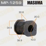 Втулка стабилизатора MASUMA MP1259/MSB-018/CVM15/ASBMI1011/GV0365    [уп.2]