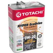 Масло моторное TOTACHI HYPER EcoDrive 0W20 SP/GF-6A синтетика 4л