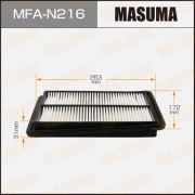 Воздушный фильтр MASUMA A-2023V / X-TRAIL 2014- Пропитка