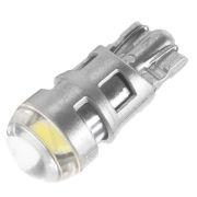Автолампа светодиодная T10 W5W, 12 В, 2 СОВ, 2 Вт, линза, свет белый