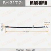 Шланг тормозной MASUMA  BH-317-2/30043827 передний LH