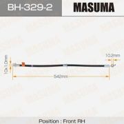 Шланг тормозной передний  RH  MASUMA BH329-2/30043647 /BHT534  SV30