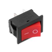 Переключатель красный, 250 В, 6 A, 2 контакта, RWB-201, SC-768, размер Mini