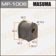 Втулка стабилизатора MASUMA MP1006/TSBACU20R/BL21151 4881833050  D16  к-т2шт.