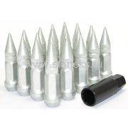 Комплект гаек М14х1,5 высота 80мм, дакромет, 20шт, 1 ключ 7-шлицевой 21/22 (KK911948SD/grey)