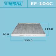 Воздушный фильтр Салонный HEPAFIX AC-104  угольный