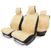 Накидки меховые AUTOPROFI на весь салон, 5 шт, 11 предм, искусственный мех бежевый